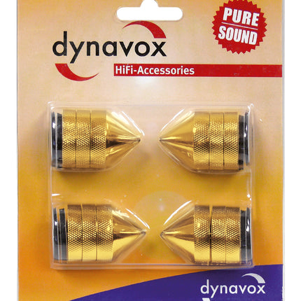 Dynavox spikes 4 stuks - messing
