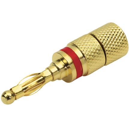 Dynavox Banaanstekker male - Verguld - Rood