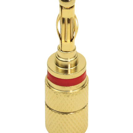 Dynavox Banaanstekker male - Verguld - Rood