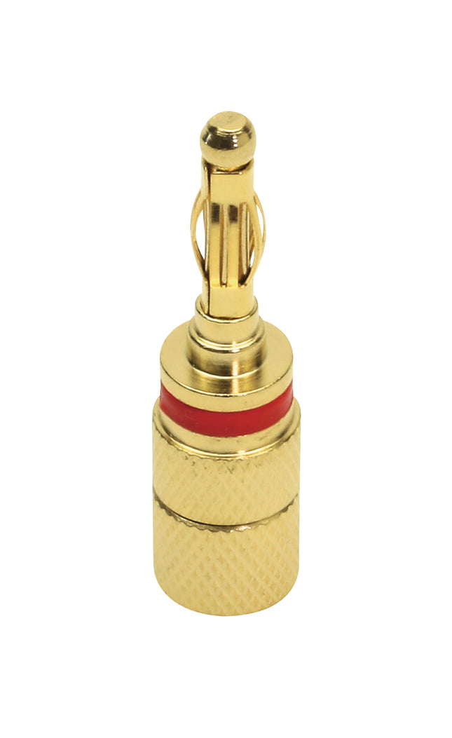 Dynavox Banaanstekker male - Verguld - Rood