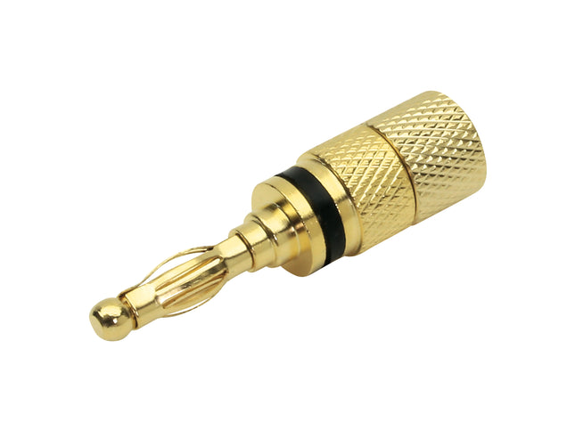 Dynavox Banaanstekker male - Verguld - Zwart