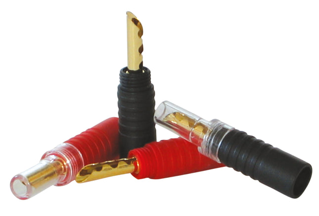 Dynavox banaanstekker set - verguld - Set van 4 stuks