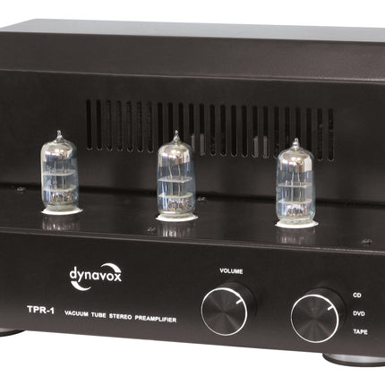 Dynavox TPR-1 buizen voorversterker zwart met 6N3 buizen