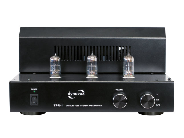 Dynavox TPR-1 buizen voorversterker zwart met 6N3 buizen