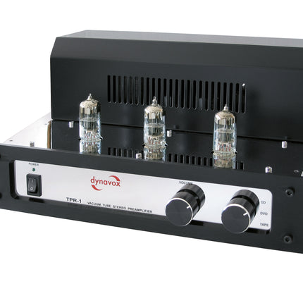 Dynavox TPR-1 buizen voorversterker chrome met 6N3 buizen
