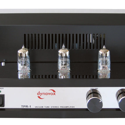 Dynavox TPR-1 buizen voorversterker chrome met 6N3 buizen
