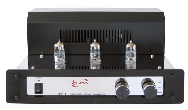 Dynavox TPR-1 buizen voorversterker chrome met 6N3 buizen