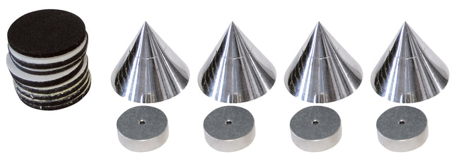 Dynavox spikes 4 stuks - chrome