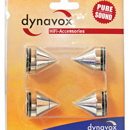 Dynavox spikes 4 stuks - chrome