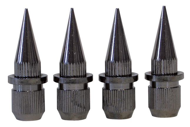 Dynavox spikes 4 delig donker verchroomd