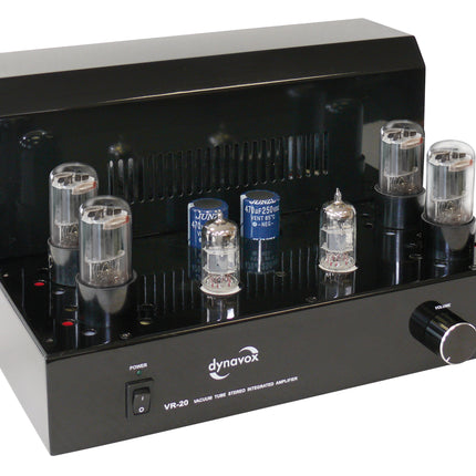 Dynavox VR-20 buizenversterker zwart 2x 10 watt RMS