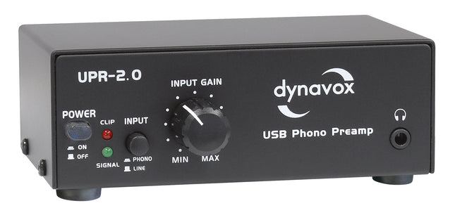 Dynavox UPR-2.0 USB pick up voorversterker zwart