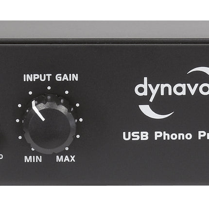Dynavox UPR-2.0 USB pick up voorversterker zwart