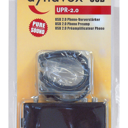 Dynavox UPR-2.0 USB pick up voorversterker zwart