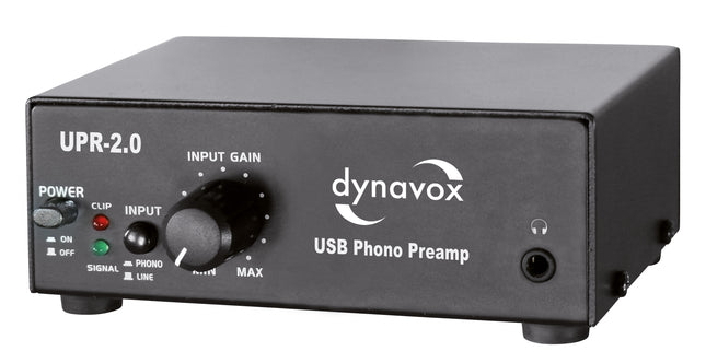 Dynavox UPR-2.0 USB pick up voorversterker zwart