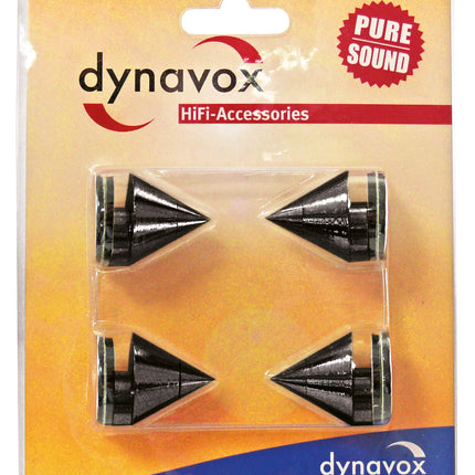 Dynavox spikes 4 stuks in het zwart