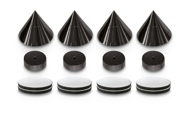 Dynavox spikes 4 stuks in het zwart