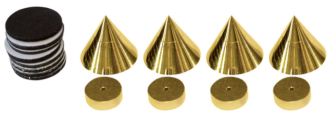 Dynavox spikes 4 stuks - goud