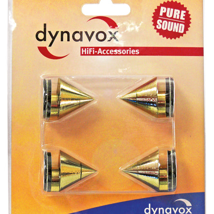 Dynavox spikes 4 stuks - goud