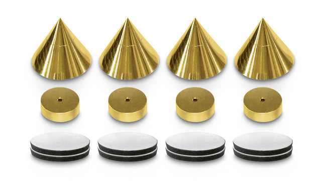 Dynavox spikes 4 stuks - goud