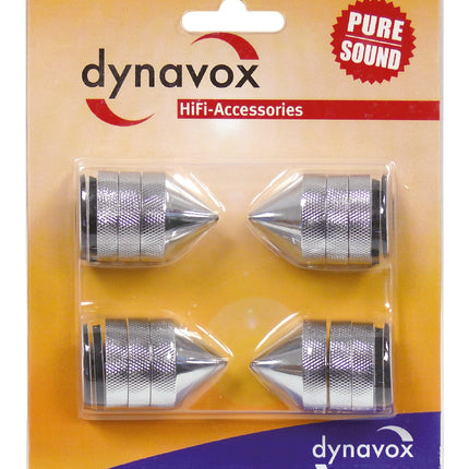 Dynavox spikes 4 delig - chrome