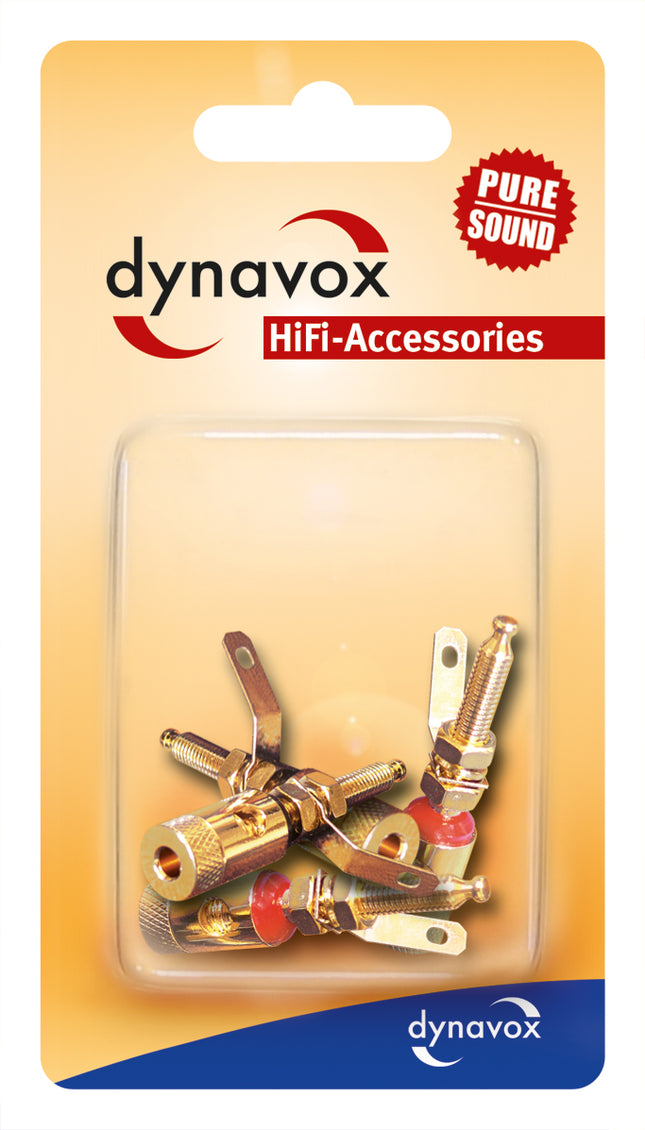 Dynavox Poolklemmenset 2x rood 2x zwart