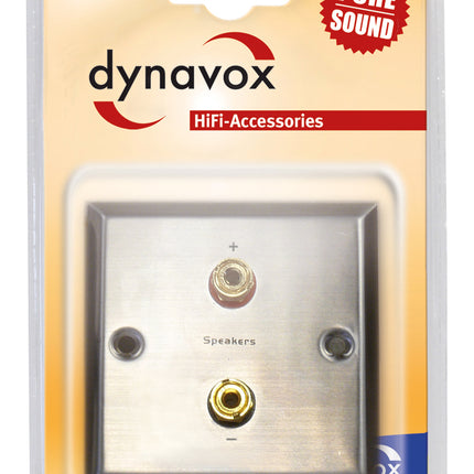 Dynavox Wandcontactdoos voor luidsprekers 2 klemmenblokken voor banaanstekkers