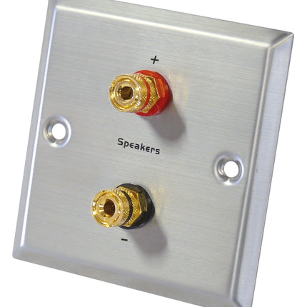 Dynavox Wandcontactdoos voor luidsprekers 2 klemmenblokken voor banaanstekkers