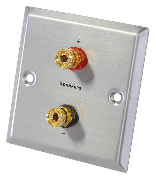 Dynavox Wandcontactdoos voor luidsprekers 2 klemmenblokken voor banaanstekkers