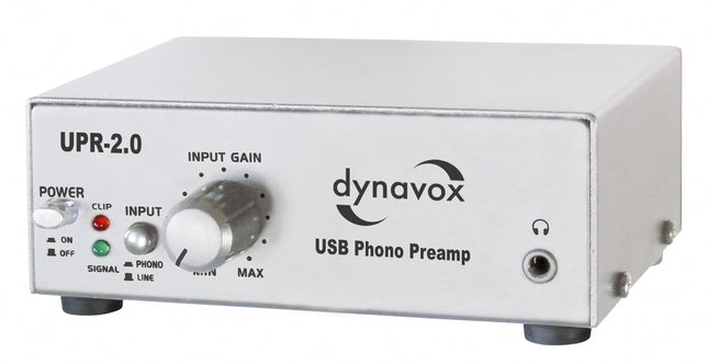 Dynavox UPR-2.0 USB pick up voorversterker zilver