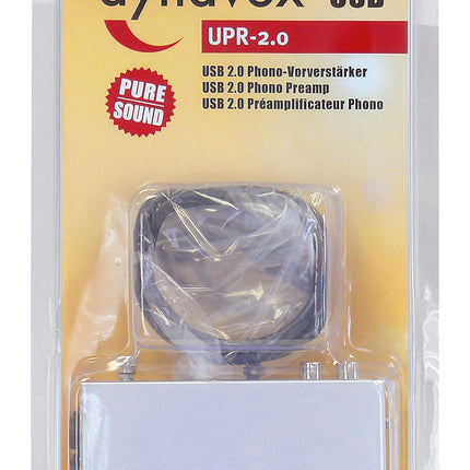 Dynavox UPR-2.0 USB pick up voorversterker zilver