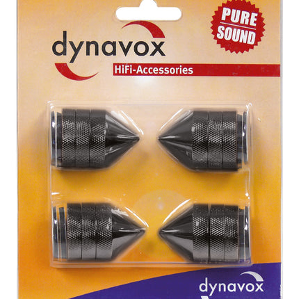 Dynavox spikes 4 delig zwart
