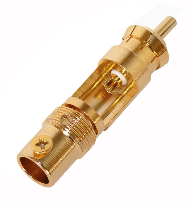 Dynavox High End RCA male Connector - Verguld - Wit