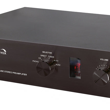 Dynavox TPR-43 buis voorversterker met phono MM/MC ingang zwart