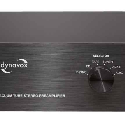 Dynavox TPR-43 buis voorversterker met phono MM/MC ingang zwart