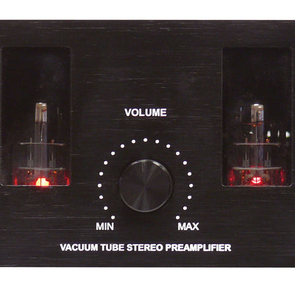 Dynavox TPR-3 buizen voorversterker met phono ingang zwart