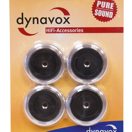 Dynavox aluminium voeten 4-delig - zilver