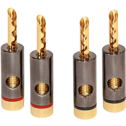 Dynavox High-End banaanstekker set 4 stuks