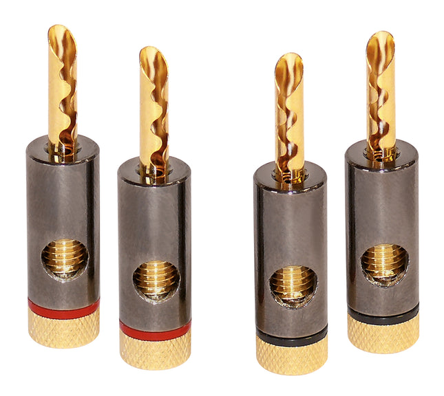 Dynavox High-End banaanstekker set 4 stuks