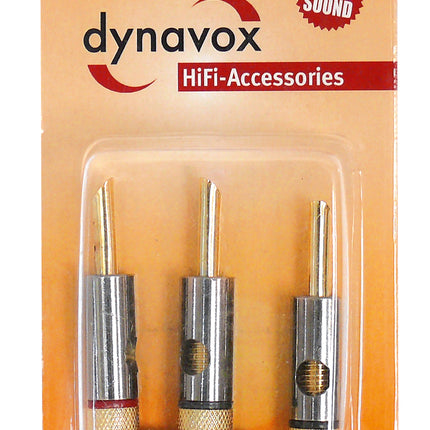 Dynavox High-End banaanstekker set 4 stuks
