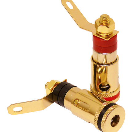 Dynavox 4-delige vergulde banaanstekker set