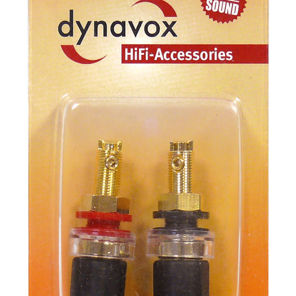 Dynavox banaanstekker set 1x rood 1x zwart