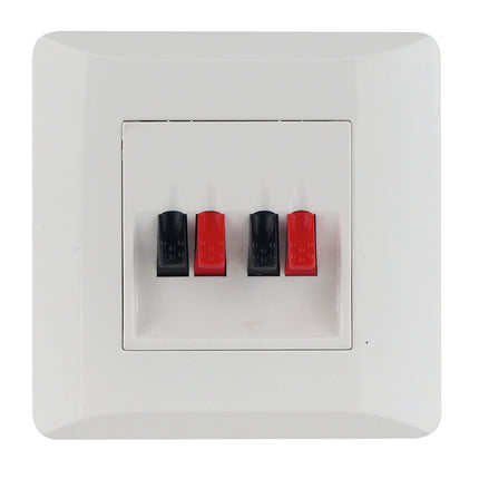 Dynavox Inbouw terminal voor speakers | 2 paar aansluitingen