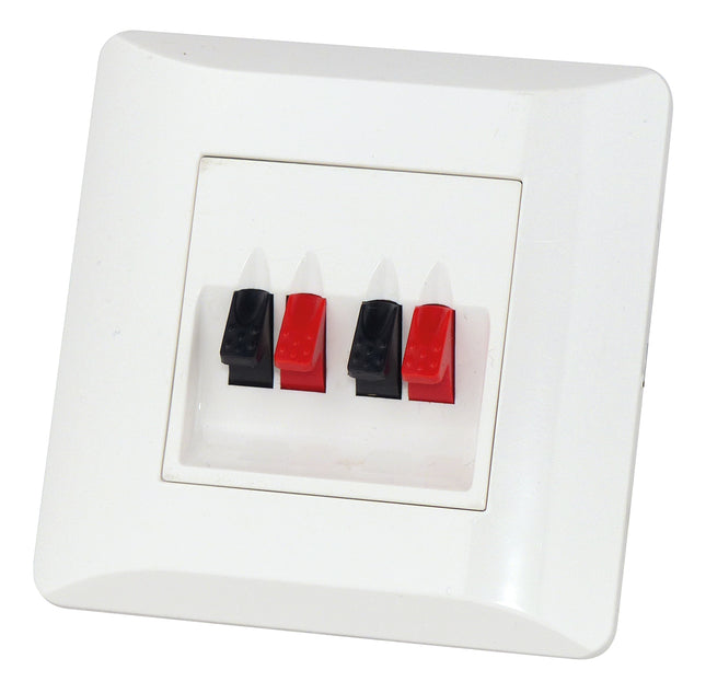 Dynavox Inbouw terminal voor speakers | 2 paar aansluitingen