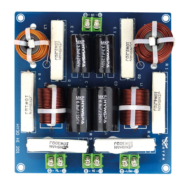 Dynavox 3-weg crossoverfilter 1000/3200 Hz 8 Ohm 300 Watt