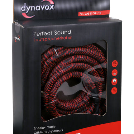 Dynavox High-End twisted Luidspreker kabel 2 meter 2 stuks