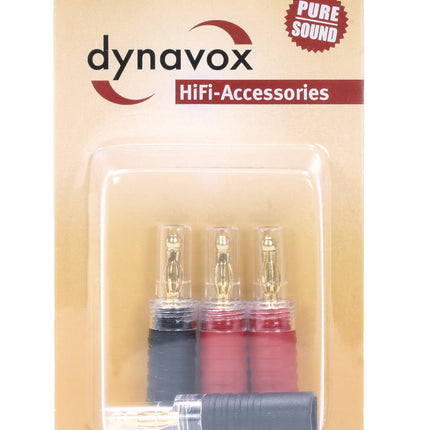 Dynavox high end professionele banaanstekkers 4 stuks