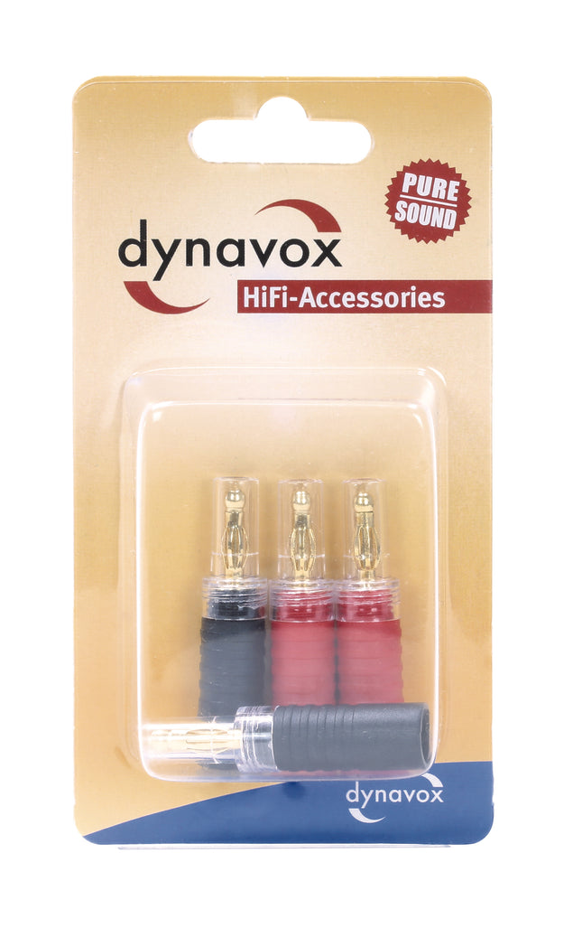 Dynavox high end professionele banaanstekkers 4 stuks