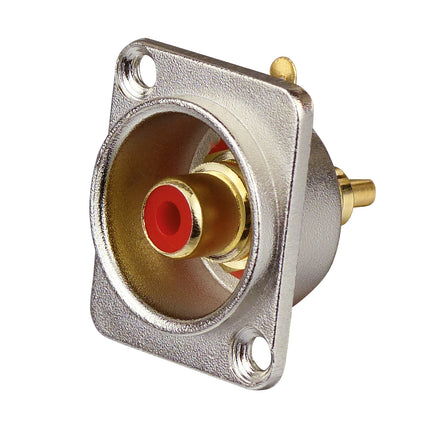 Dynavox cinch chassideel rood+zwart