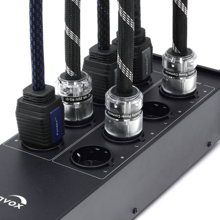 Dynavox X4100B HiFi netfilter stekkerblok zwart